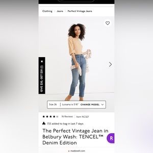 Madewell Jeans size 24